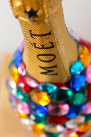 Bejeweled Moet Bottle. My first and last memory of Sequin Chicago.